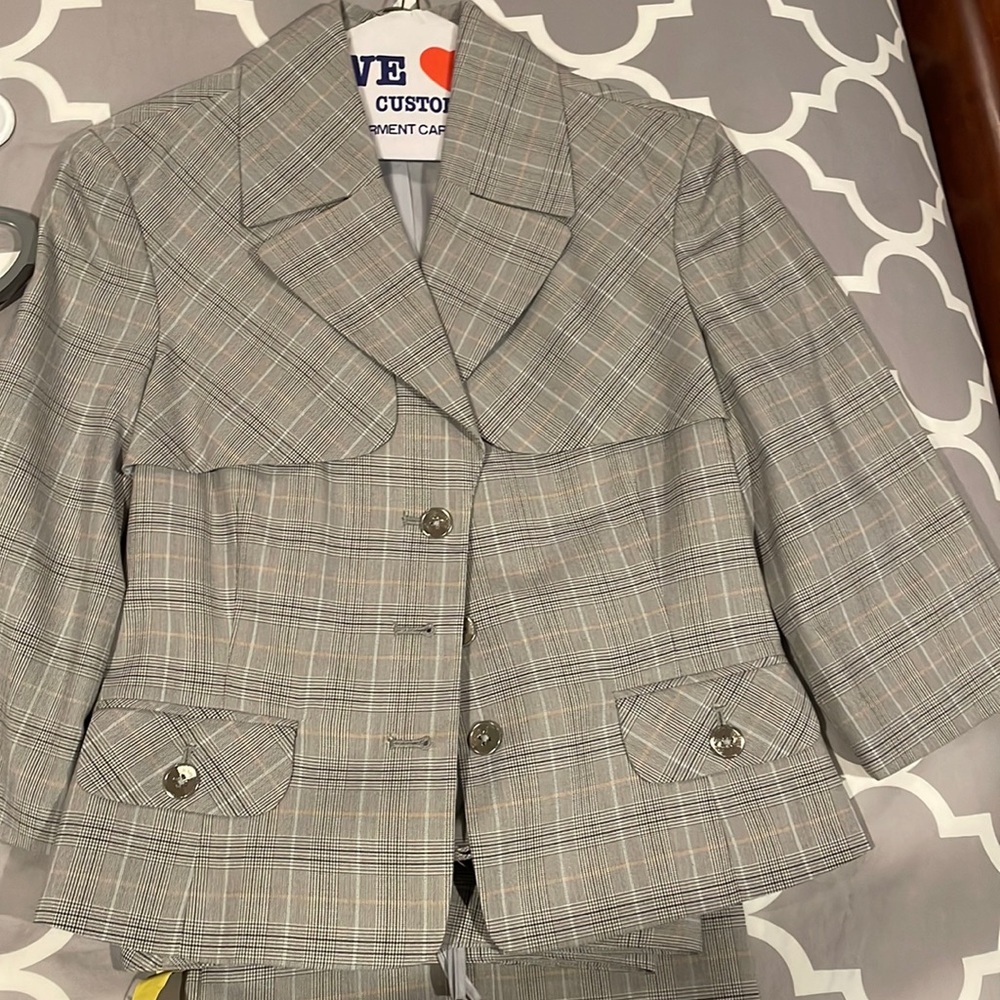 Plaid pantsuit